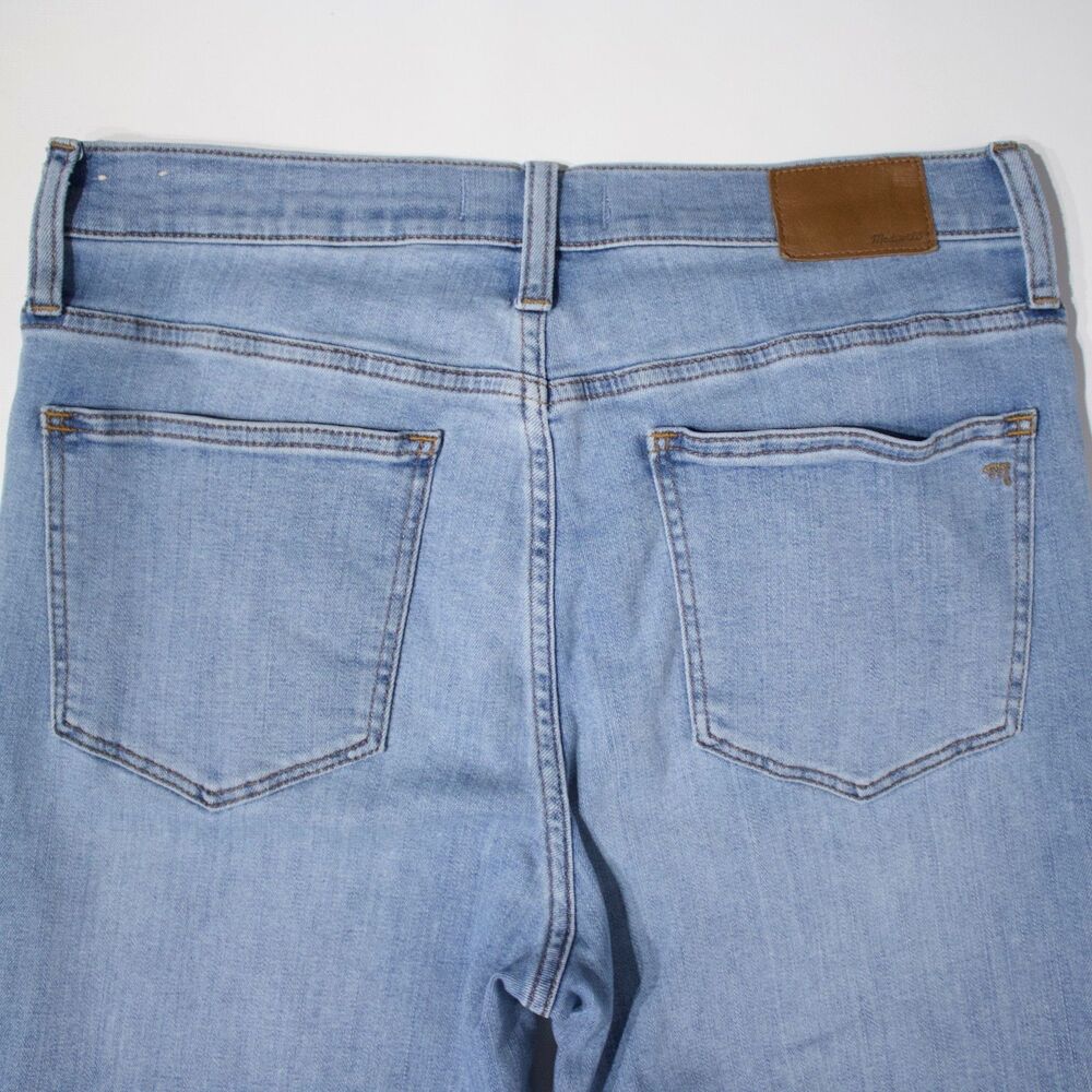 Madewell Cali Demi Boot 25" Crop High Waist Light Wash Jeans Women Size 29 (J1) - Picture 12 of 15